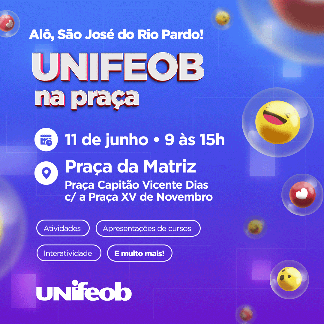 São José do Rio Pardo receberá projeto “Unifeob na Praça” neste sábado